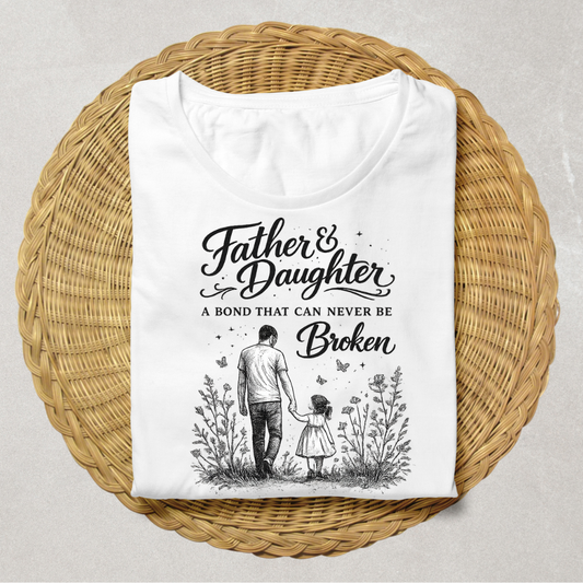 Father and Daughter A Bond That Can Never Be Broken T-Shirt